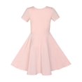 thumbnail image 2 of Girls Dress Misty Rose Owl Sequin Cotton Dress 6, 2 of 7