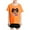 Orange, variant on HAOTAGS Girls Cute Graphic Print Tee Tops Casual Short Sleeve Round Neck Tshirts Black Size 10 Years
