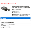 thumbnail image 2 of Front Left Brake Caliper - Compatible with 2003 - 2007 Ford E-450 Super Duty 2004 2005 2006, 2 of 2