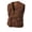 Coffee, variant on Mens Lightweight Vest Breathable V-Neck Utility Vest Outdoor Sleeveless Zipper Vest with Multi Pockets for Hiking Photography Green L