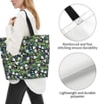 thumbnail image 3 of Balery Fun Panda Playing With Bamboo Leaves Bolsa Tote Estilo Estético con Cremalleras, Bolsa de Hombro, Bolsa de Compras Grande y Plegable, 3 of 8