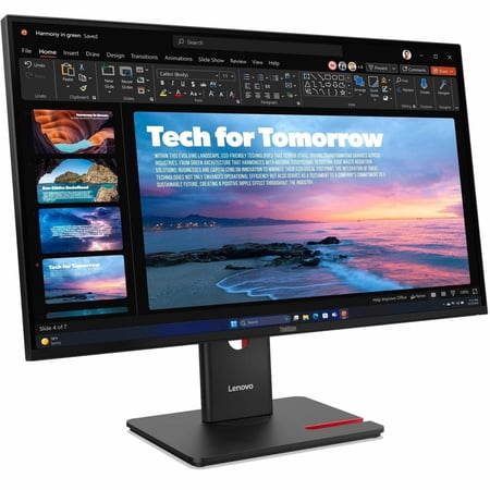 Lenovo ThinkVision T27QD-40 27" Class WQHD LED Monitor - 16:9 - Eclipse Black - 27" Viewable - In-plane Switching (IPS) Technology - WLED Backlight - 2560 x 1440 - 16.7 Million Colors - 350 Nit - 4...