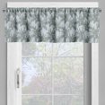 thumbnail image 2 of Ambesonne Floral Valance Pack of 2, Burgeoning Spring Foliage, 54"X18", Pale Blue Reseda Green, 2 of 5