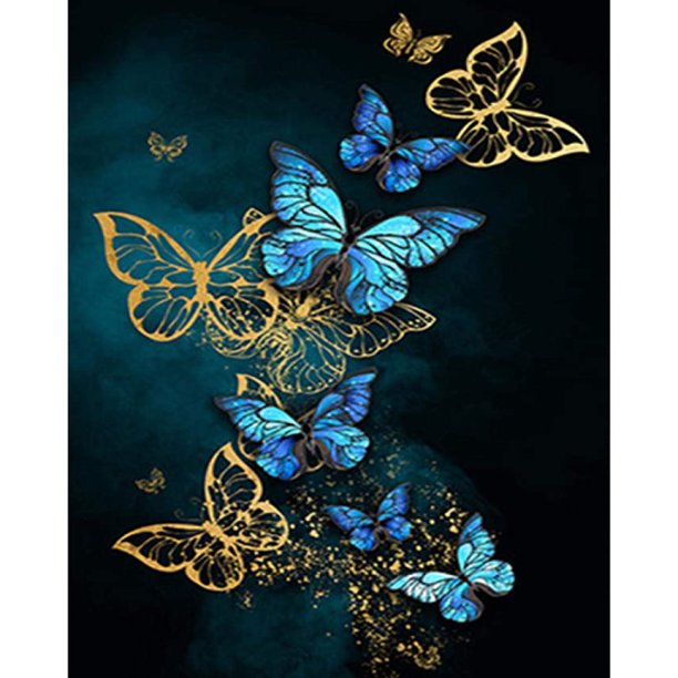Diamante Pintura (DE5089) Mariposa 5D DIY Cuadrado Rhinestone Craft (B2440) 20X30cm Hugtrwg Para estrenar