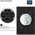thumbnail image 4 of Grohe 29 136 Grohtherm Single Function Thermostatic Valve Trim Only - Nickel, 4 of 7