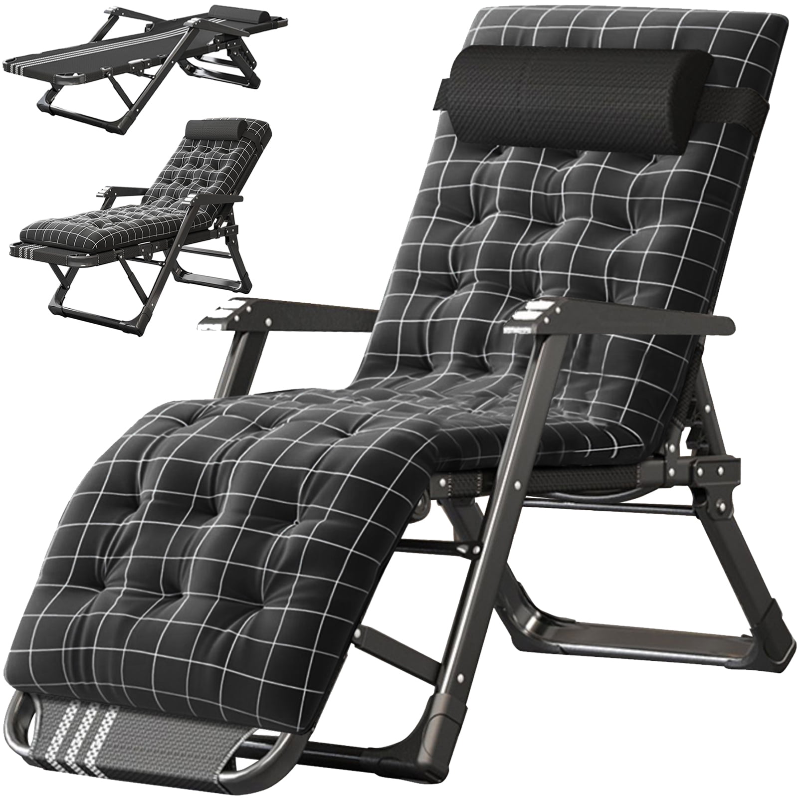 Lilypelle Zero Gravity Chair Folding Reclining Lounge Chair with Mat