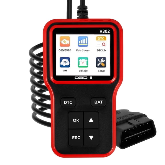 Tcwhniev Car Fault Code Reader Scanner Code Reader I/M Readiness Accurate Engine Diagnostic Scanner Multifunctional OBD2 Scanner Read and Erase Fault Code View Freeze Data CAN Scanner Diagnostic Tool