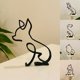 thumbnail image 2 of Escultura de arte de perro, escultura de arte abstracto de perro de Metal Simple para fiesta en casa, decoración de escritorio de oficina, regalos para perros y gatos Tan Jianjun unisex, 2 of 2