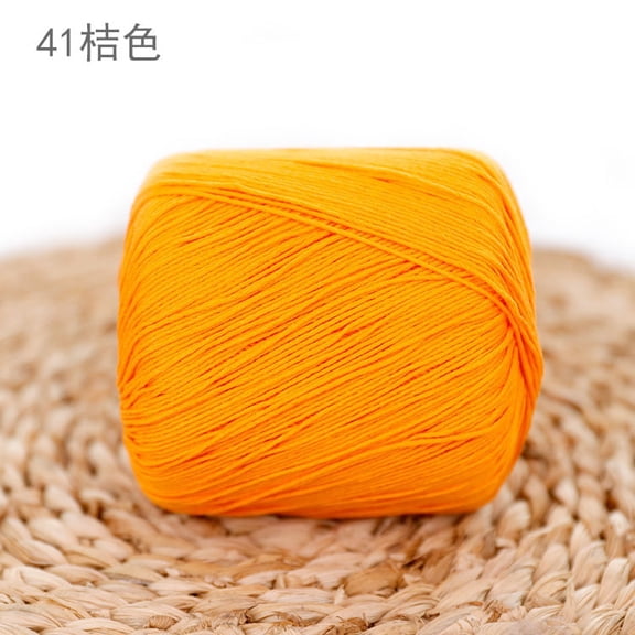 XmhyTop-A 80g Multicolor Crochet Thread Premium Cotton Thread for Detailed Handwork, Versatile Threadart Crochet Supplies,Light Orange