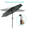 thumbnail image 4 of CHYVARY 9ft Patio Umbrella Round Market Outside Table Umbrella for Deck, Poolside and Patio, Gray, 4 of 8