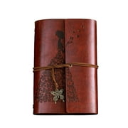 Clearance! CICRKHB Notebook Clearance Classic Kraft Paper Strap Notebook Portable Creative Butterfly Diary Book Gift Brown