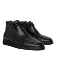 thumbnail image 2 of Men's TAYNO Wallabee Chukka Boots Mojave Smooth Leather Light Weight  Black, 2 of 11