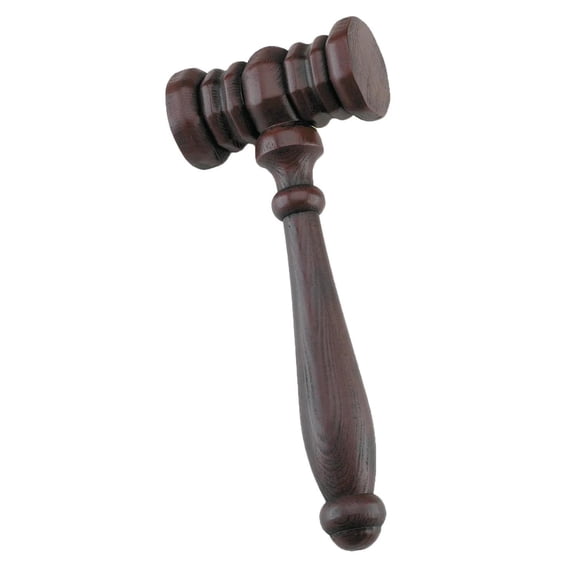Disguise Costumes Realistic Looking PVC Blow Molded Judge's Costume Accessory Economy Gavel Hammer