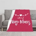 thumbnail image 2 of Cozy Flannel Blanket with Elegant Heart & Floral Design - Soft Warm Perfect for Sofa Travel Bed or Chair - Durable Comfort, 2 of 7