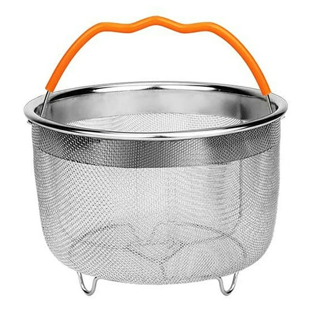 Panier Vapeur en Maille Panier Vapeur Passoire en Acier Inoxydable et Insert pour 6 Instant Pots Accessoires avec Poignée