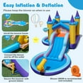 thumbnail image 6 of Infans Kids Inflatable Water Slide w/ Slide Splash Pool Water Cannon Blower Excluded, 6 of 7