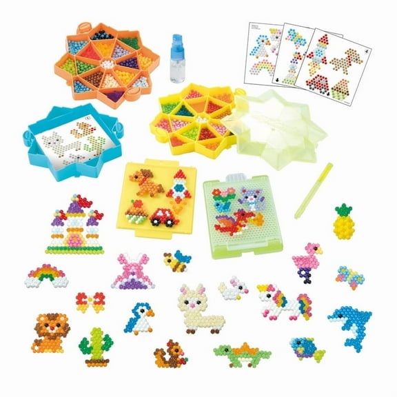 Aquabeads Star Bead Station Complete Arts & Crafts Bead Kit for Children - over 2,000 beads, including star beads and double sided bead pen tool