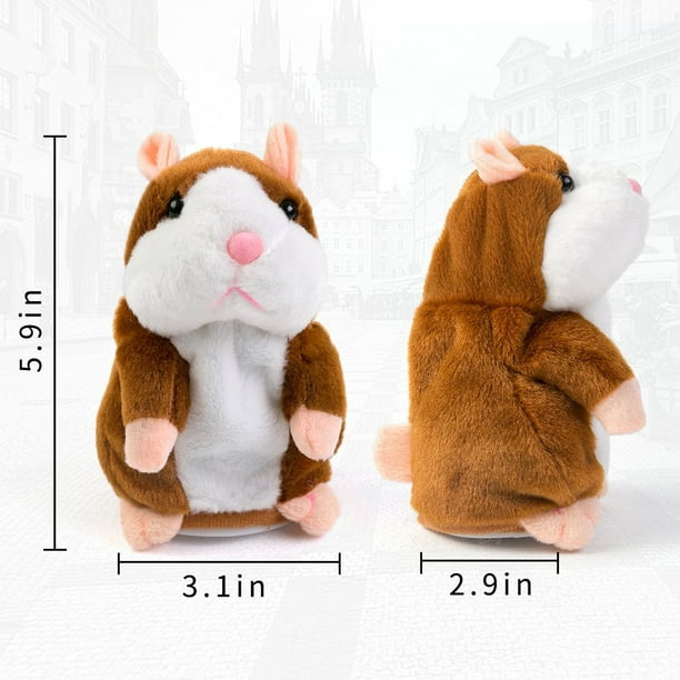 Universal - 15 cm enfants parlant hamster souris animal en peluche