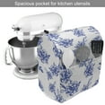 thumbnail image 2 of Floral Stand Mixer Cover, Rhythmic Abstract Blue Peonies Blossom Watercolor Pattern on Plain Background, Kitchen Appliance Organizer Bag Cover with Pockets, 5 Quarts, Violet Blue White, by Ambesonne, 2 of 4