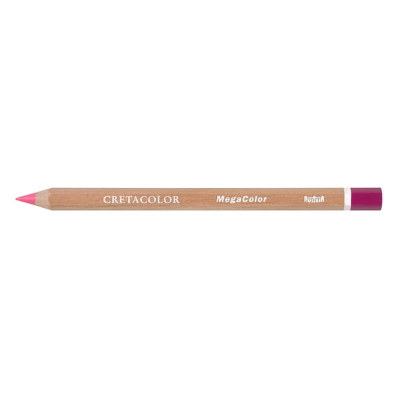 CRETACOLOR MegaColor Colored Pencil, 6.4mm, Magenta