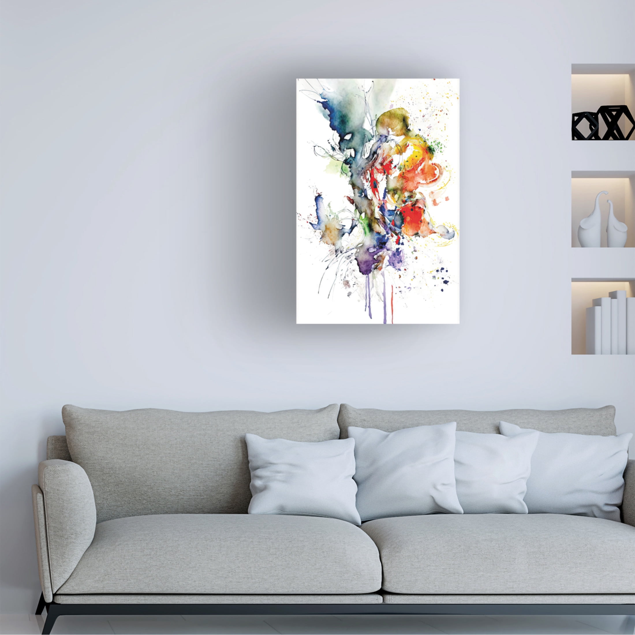 Trademark Fine Art Mauro Abstract shape Canvas Wall Art