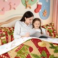 thumbnail image 5 of Manfei Xmas Snowy Farm Animal Cow 7-Piece Twin Bedding,Antique Pine Cone Bedding Comforter Set,Xmas Reversible, 5 of 7