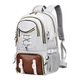 thumbnail image 2 of Spacious Lightweight Outdoor Travel Backpack with Shoe Compartment for Hiking Camping(White-1,52x16x34cm), 2 of 6