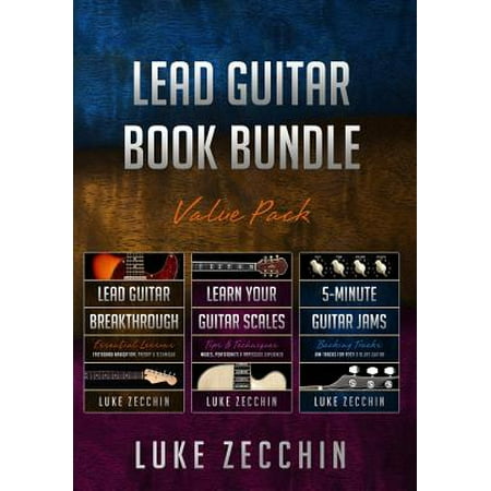 Lead Guitar Book Bundle : Lead Guitar Breakthrough + Learn Your Guitar Scales + 5-Minute Guitar Jams (Books + Online (Best Way To Learn Guitar Scales)