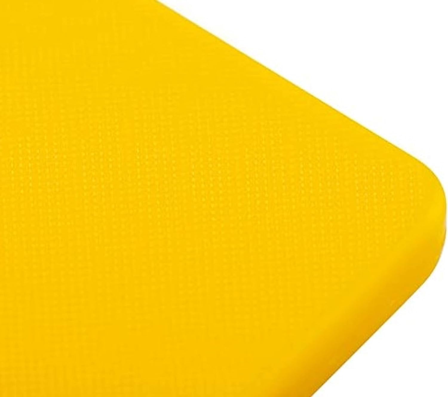 TrueCraftware- 20" X 15" X 1/2” Plastic Cutting Board for Kitchen Yellow Color- Plastic Commercial Chopping Board Anti Slip Surface Chopping Food Cutting Mat for Meat Vegetables