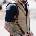 thumbnail image 5 of Style Men's Suspenders Belts New Fashion Gentle Sportsman Suspenders Leather Straps Adult Belts, 5 of 5