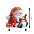thumbnail image 5 of PLPPYFS Christmas Pearl Diamond Art Hanging Ornament DIY Craft, Santa Pearl Diamond Suncatcher, 3D Mixed-Size Pearls and Complete DIY Craft for Windows, Trees, Holiday Gifts, 5 of 6