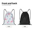 thumbnail image 5 of Kdxio Flamingo and Pineapple Print Drawstring Backpack Bag,Waterproof Draw String Back Sack, Gym Drawstring Bags Swim Bag For Unisex, 5 of 9