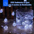 thumbnail image 4 of Guirnalda De Luces Solar 12m 100 Foco Leds Exterior Jardin Luz De Burbuja De Gas De Navidad Y Decorativas Auxtoo, 4 of 6