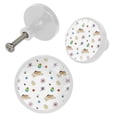 thumbnail image 2 of 4 Pcs Easter Bunny and Eggs Knobs for Kitchen Cabinet Cupboard Dresser Bookcase Drawer Pulls Handles Round Home Decor, 2 of 5