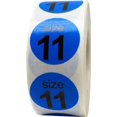 thumbnail image 1 of Blue Shoe Size 11 Stickers | 0.75" Inch Round | 500 Pack, 1 of 1