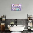 thumbnail image 4 of Purple Lavender Bathroom Wall Art Farmhouse Lavender Flower Pictures Wall Decor Country Rustic Floral Inspirational Canvas Painting Modern Home Framed Artwork For Office Bedroom 12"X 16", 4 of 7