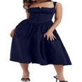 thumbnail image 1 of EIMELI Women‘s Summer Midi Dress Sleeveless Floral Print Button Down Flowy A-Line Tank Dress, 1 of 2