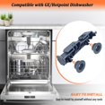 thumbnail image 3 of EfenaLife WD28X27241 Support Inférieur de Lave-Vaisselle et Kit de Rouleaux pour Assemblage de Roues Inférieures de Lave-Vaisselle WD12X10438, WD12X10439, WD12X10446, WD, 3 of 6