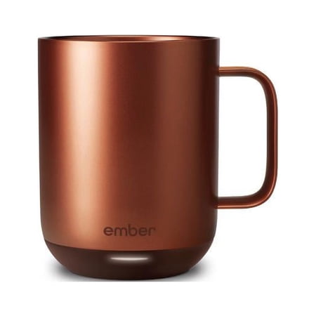 Restored Ember Temperature Control Smart Mug 2, 10 oz, Copper, 1.5-hr Battery Life - App Controlled Heated Coffee Mug - Improved Design (Refurbished)