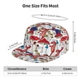 thumbnail image 6 of Balery Baseball Cap Flat Bill Hats for Men Adjustable Size for Running Workouts and Outdoor Activities All Seasons Dad Hat(Colorful Mushrooms (2) ), 6 of 9