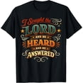 thumbnail image 2 of 100% Cotton Unisex Christian Faith Prayer Quote I Sought The Lord Answered T-Shirt, 2 of 5