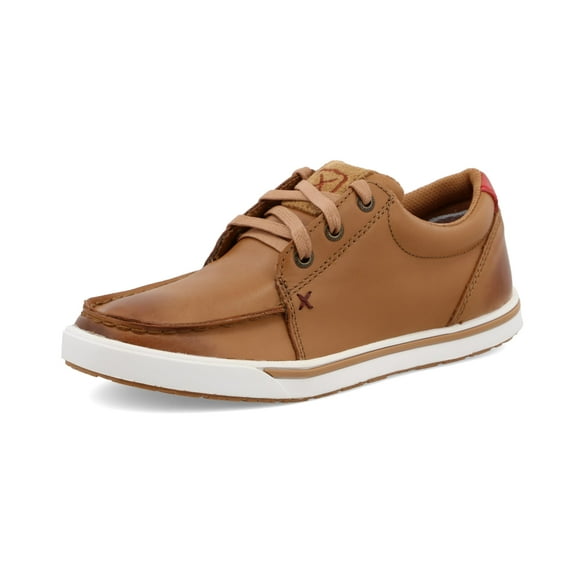 Twisted X Women's Burnished Leather Lace-Up Shoes Moc Toe - WCA0047 11 M US Tan