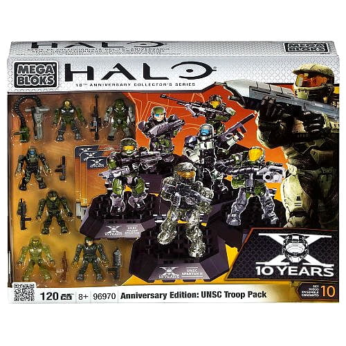 UNSC Troop Pack *New Sealed* Mega Bloks Halo 96970 10 Years Anniversary Edition 