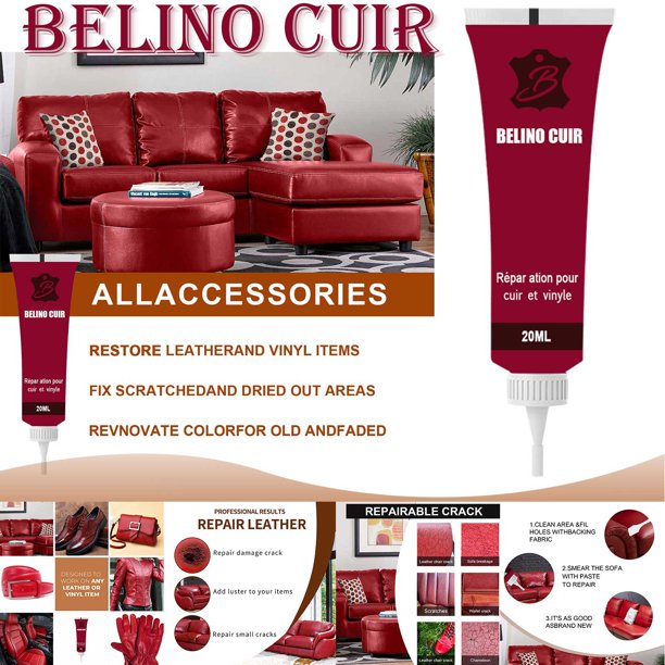 TANGNADE Leather And Vinyl Repair Kit Furniture Couch Car Seats Sofa