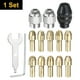 thumbnail image 3 of Uxcell 15 piezas Juego de mandriles de taladro 0.5-3.2mm Mini amoladora eléctrica de cambio rápido Reemplazo de herramienta de perforación para herramientas rotativas con 485 tuerca de metal de latón, 3 of 6