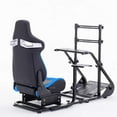 thumbnail image 2 of Racing Simulator Cockpit with Monitor Mount Fits for Logitech G923/G29/G920, Fanatec, Thrustmaster, and PXN, Adjustable Driving Simulators Without Handbrake, Pedals, Shift and Monitor, 2 of 7