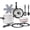 23 Piece, variant on 23 Pcs Nonstick Cookware Set with 4 Detachable Handles, Ceramic Non Toxic, Induction Safe, Dishwasher Oven Cookware White