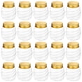 thumbnail image 1 of 50 Pcs Honeycomb Plastic Jars, 2 oz Bottles with Gold Aluminum Lids, Wide Mouth Canning Jars, Threaded Honey Jars, Ideal for Storage and Crafts, Versatile for Kitchen and DIY Projects, 1 of 5
