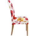 thumbnail image 3 of Funda Protectora para silla ABPHQTO elástica Flores amapolas Rojas y Amarillas Juego de 1, 3 of 4
