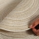 thumbnail image 5 of Manteles individuales de 36 cm (beige), manteles individuales redondos trenzados de PP, juego de 6, lavables, resistentes al calor, antideslizantes, 5 of 5